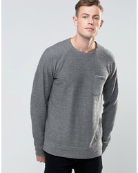 Мужской серый свитер с круглым вырезом от Brave Soul