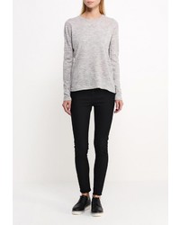 Женский серый свитер с круглым вырезом от Broadway