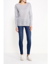 Женский серый свитер с круглым вырезом от Broadway