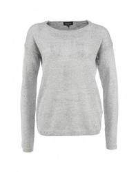 Женский серый свитер с круглым вырезом от Broadway