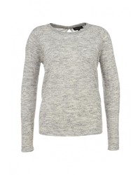 Женский серый свитер с круглым вырезом от Broadway