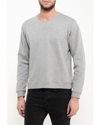 Мужской серый свитер с круглым вырезом от Bruebeck