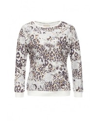 Женский серый свитер с круглым вырезом от Bruebeck