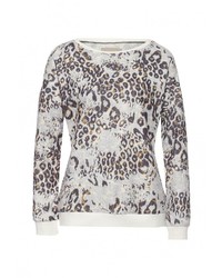 Женский серый свитер с круглым вырезом от Bruebeck