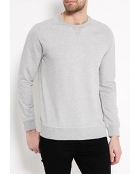 Мужской серый свитер с круглым вырезом от Burton Menswear London
