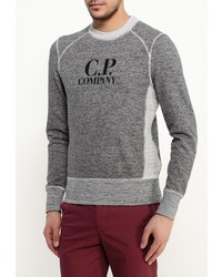 Мужской серый свитер с круглым вырезом от C.P. Company