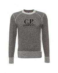 Мужской серый свитер с круглым вырезом от C.P. Company