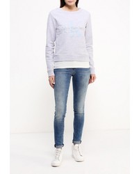 Женский серый свитер с круглым вырезом от Calvin Klein Jeans