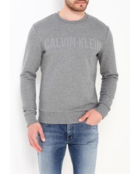 Мужской серый свитер с круглым вырезом от Calvin Klein Jeans