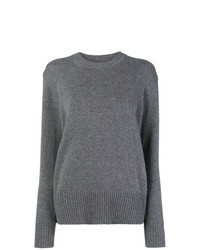 Женский серый свитер с круглым вырезом от Calvin Klein