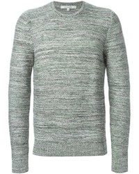 Мужской серый свитер с круглым вырезом от Carven