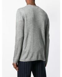 Мужской серый свитер с круглым вырезом от Closed