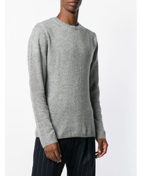 Мужской серый свитер с круглым вырезом от Closed