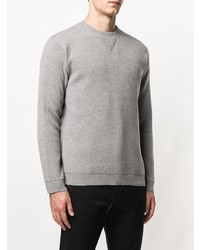 Мужской серый свитер с круглым вырезом от Theory