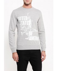 Мужской серый свитер с круглым вырезом от Celio