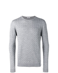 Мужской серый свитер с круглым вырезом от Cenere Gb