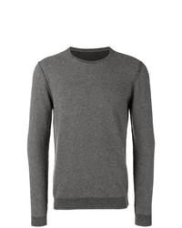 Мужской серый свитер с круглым вырезом от Cenere Gb