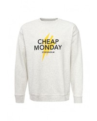 Мужской серый свитер с круглым вырезом от Cheap Monday