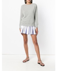 Женский серый свитер с круглым вырезом от Pinko