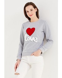 Женский серый свитер с круглым вырезом от Compañia Fantastica