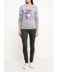 Женский серый свитер с круглым вырезом от Concept Club