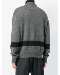 Мужской серый свитер с круглым вырезом от Oamc