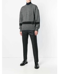 Мужской серый свитер с круглым вырезом от Oamc