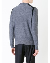 Мужской серый свитер с круглым вырезом от Kent & Curwen