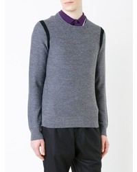 Мужской серый свитер с круглым вырезом от Kent & Curwen