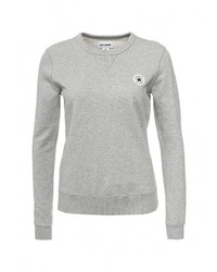 Женский серый свитер с круглым вырезом от Converse