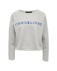 Женский серый свитер с круглым вырезом от Coquelicot