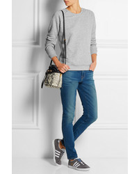 Женский серый свитер с круглым вырезом от Zoe Karssen