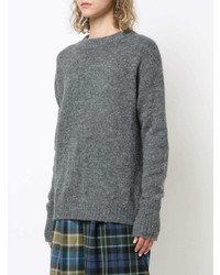 Женский серый свитер с круглым вырезом от Tibi