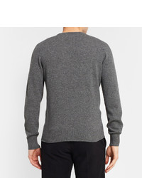 Мужской серый свитер с круглым вырезом от Tomas Maier