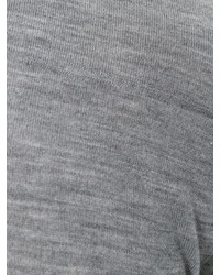 Мужской серый свитер с круглым вырезом от Nuur