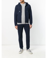 Мужской серый свитер с круглым вырезом от Eleventy