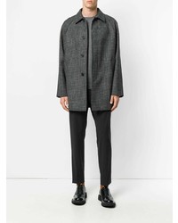 Мужской серый свитер с круглым вырезом от Prada