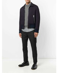 Мужской серый свитер с круглым вырезом от Stella McCartney