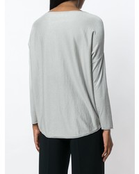 Женский серый свитер с круглым вырезом от Snobby Sheep