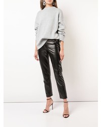 Женский серый свитер с круглым вырезом от Beau Souci