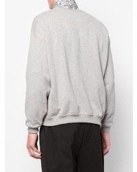 Мужской серый свитер с круглым вырезом от Julien David