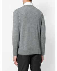 Мужской серый свитер с круглым вырезом от Michael Kors