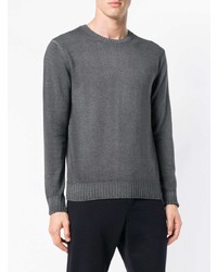 Мужской серый свитер с круглым вырезом от Altea