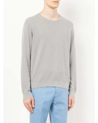 Мужской серый свитер с круглым вырезом от D'urban