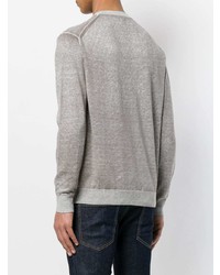 Мужской серый свитер с круглым вырезом от Closed