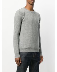 Мужской серый свитер с круглым вырезом от Closed