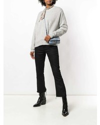 Женский серый свитер с круглым вырезом от Isabel Marant