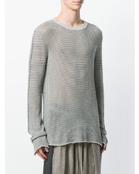 Мужской серый свитер с круглым вырезом от Lost & Found Rooms
