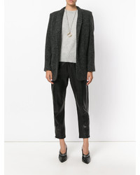 Женский серый свитер с круглым вырезом от Isabel Marant