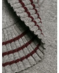 Женский серый свитер с круглым вырезом от RED Valentino